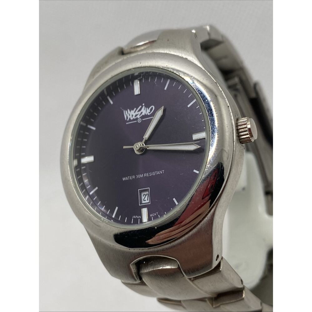 Mossimo Navy Face Analog Quartz Mens Watch 30m WR New Battery